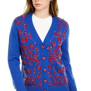 Escada Embellished Wool Cardigan